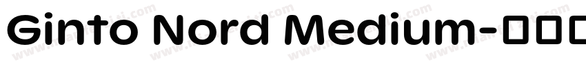 Ginto Nord Medium字体转换